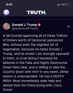 Trump uses a racist slur towards Elaine Chao, Mitch McConnell’s wife